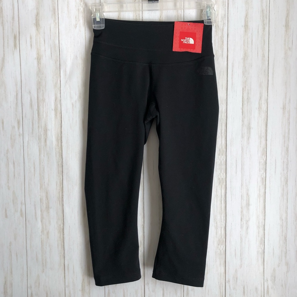 The North Face Black Hatha Capri Leggings Mid Rise